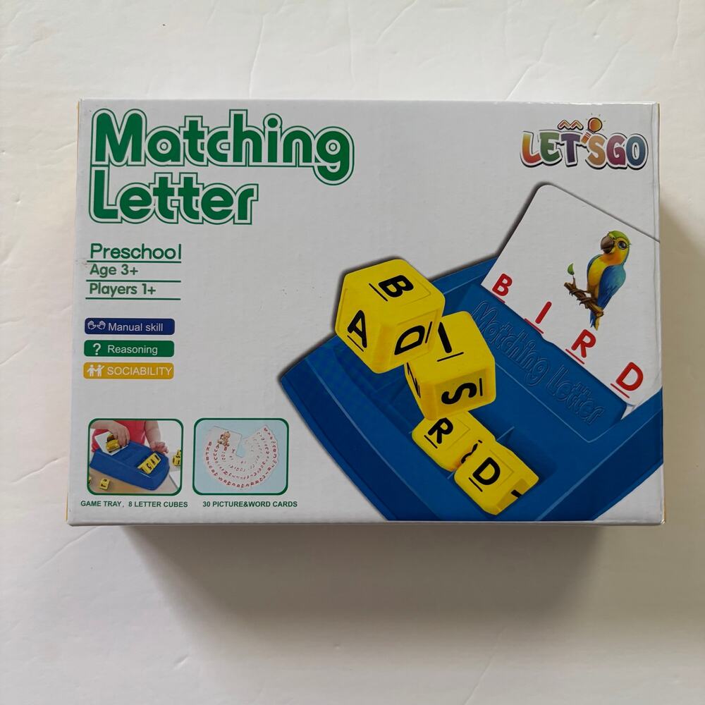 Let's Go | Matching Letter Spelling Toy EUC
